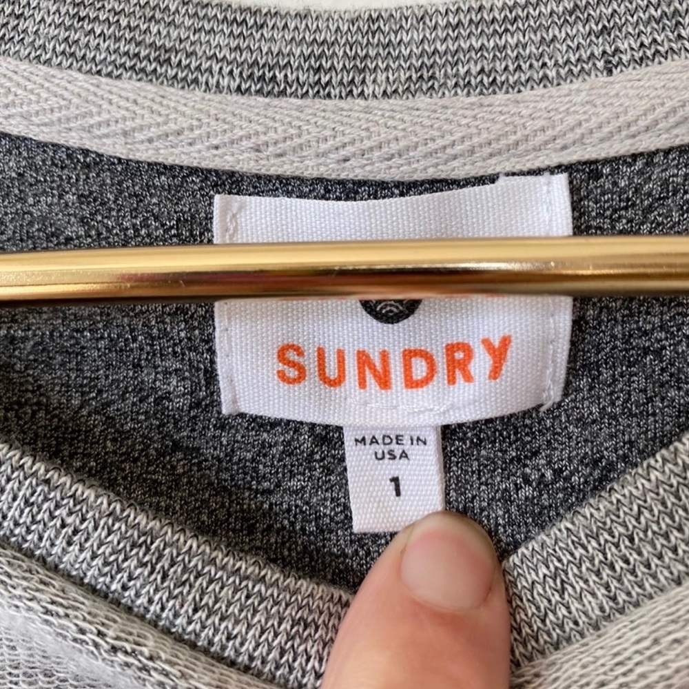 Sundry Locals Only Cropped Sweatshirt. View 4